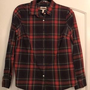 J Crew plaid button down shirt